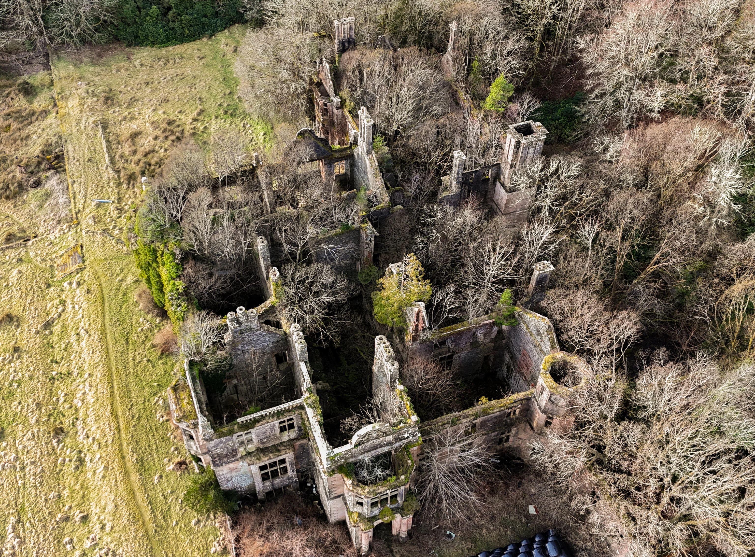 The Ruins of Poltalloch house